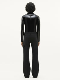 5-pockets retro twill Pant - Black