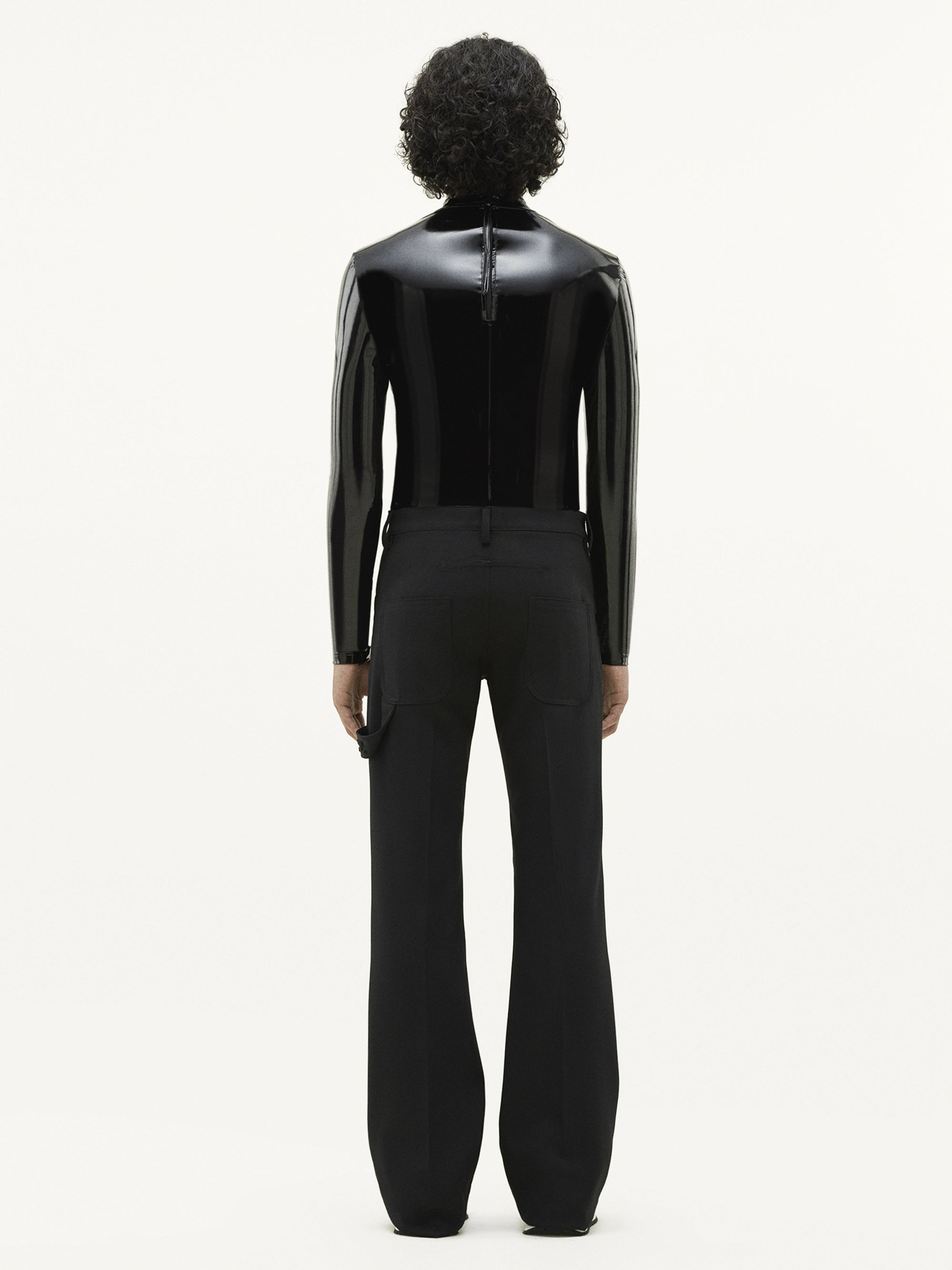 5-pockets retro twill Pant - Black