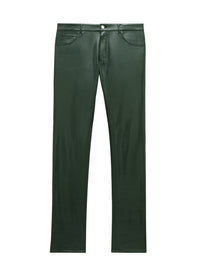 5-pockets vinyl Pant - Green