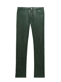 5-pockets vinyl Pant - Dark Green