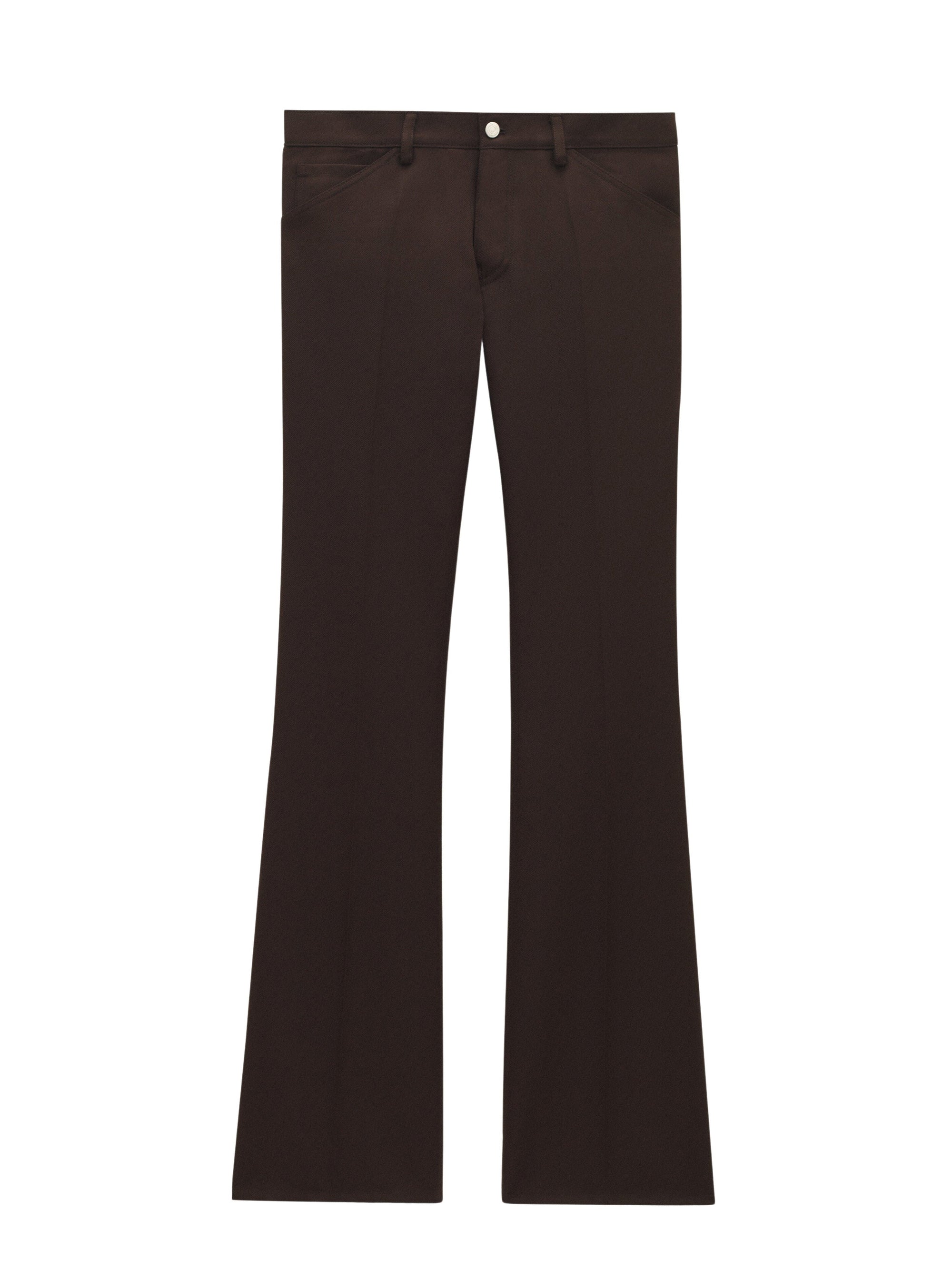 Bootcut 70'S retro twill Pant - Chocolate