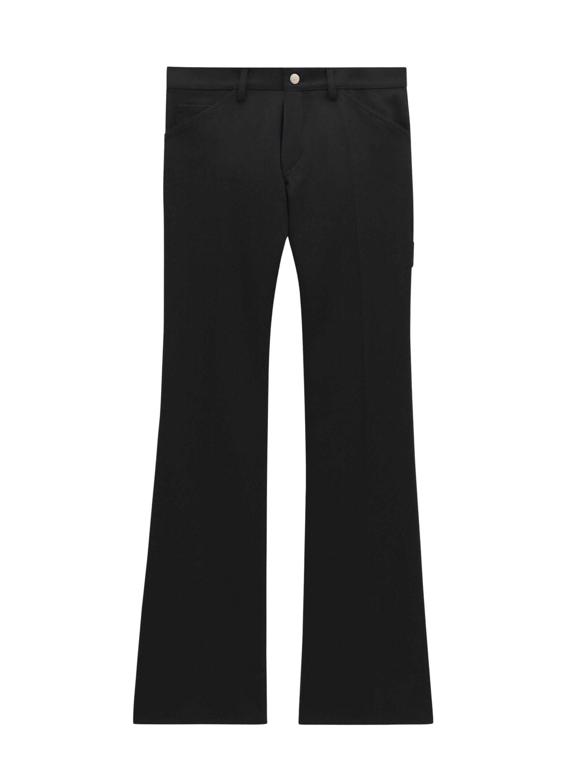 Bootcut 70'S retro twill Pant - Black