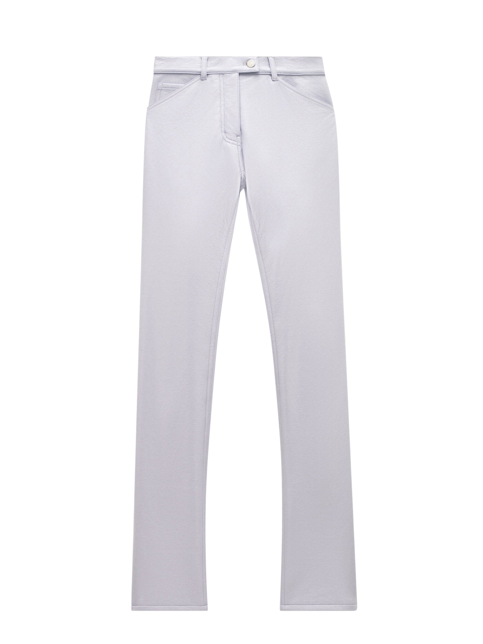 Straight-leg vinyl Pant - Purple