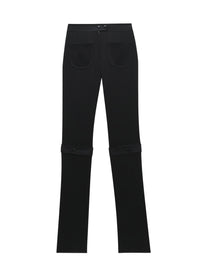 Strap satin Pant - Black