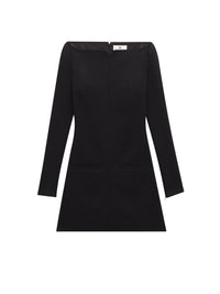 Heritage crepe Dress - Black
