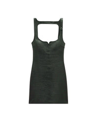 Swallow Vinyl Dress - Green