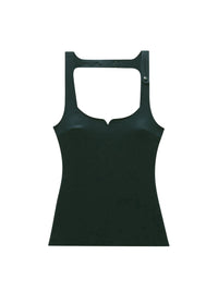 Swallow satin Top - Green