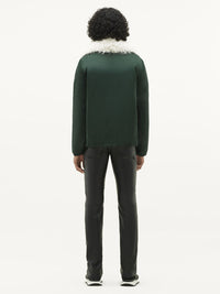 Courreges fur coach Jacket - Green