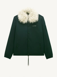 Courreges fur coach Jacket - Green