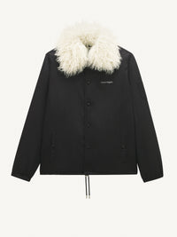 Short nylon rain Jacket - Black