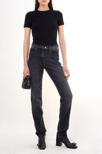 5-pockets denim Pant - Stonewashed Grey