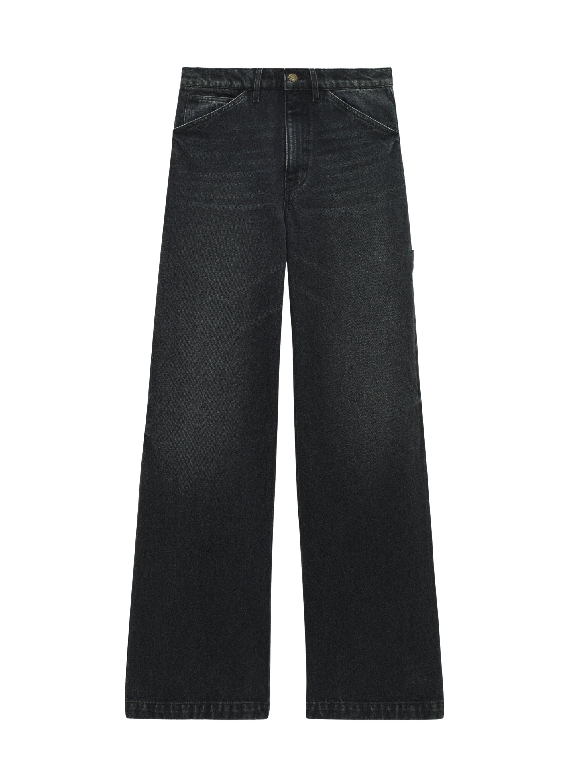 Baggy black denim Pant - Grey