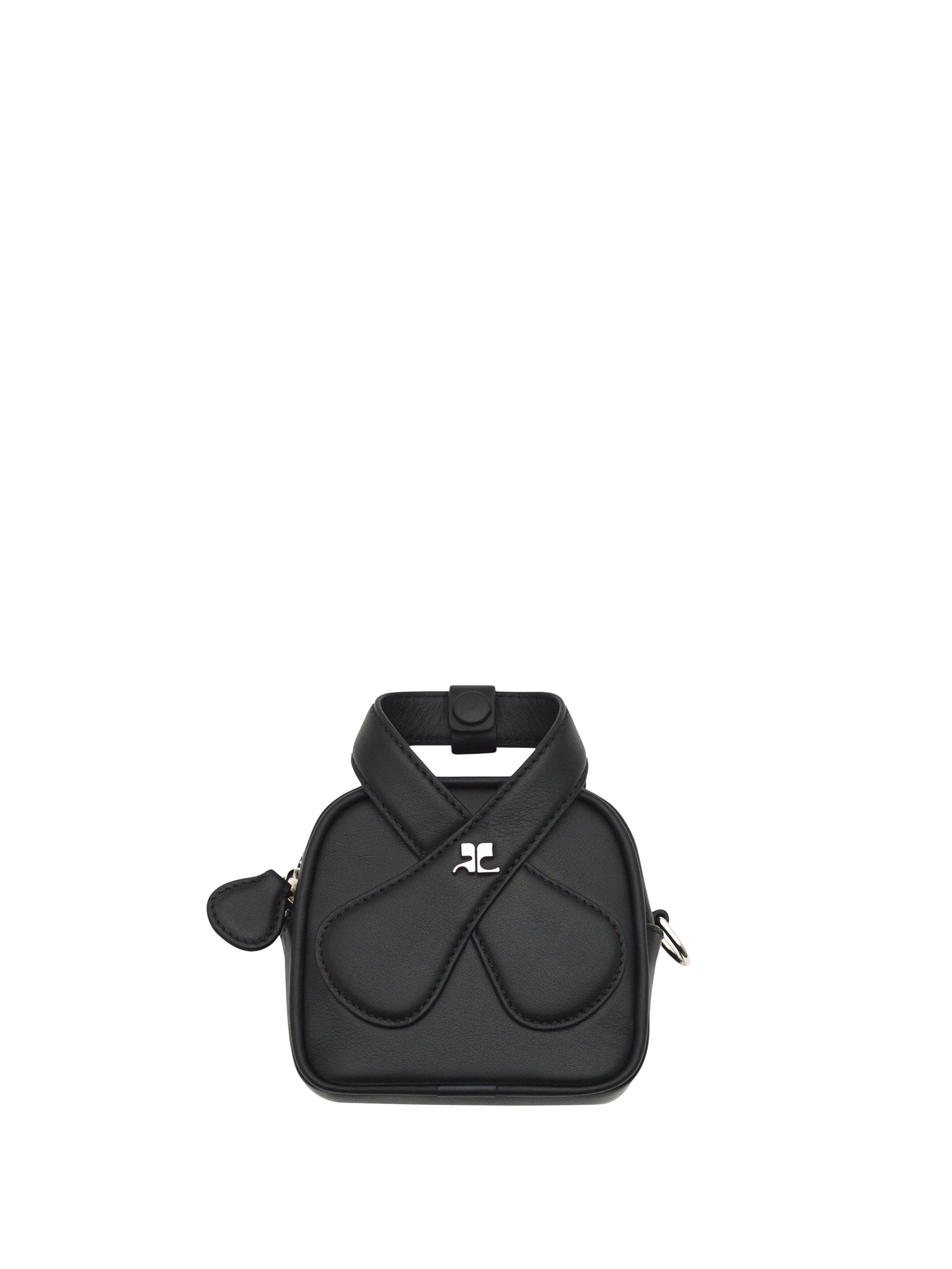 Loop leather mini Bag - Black