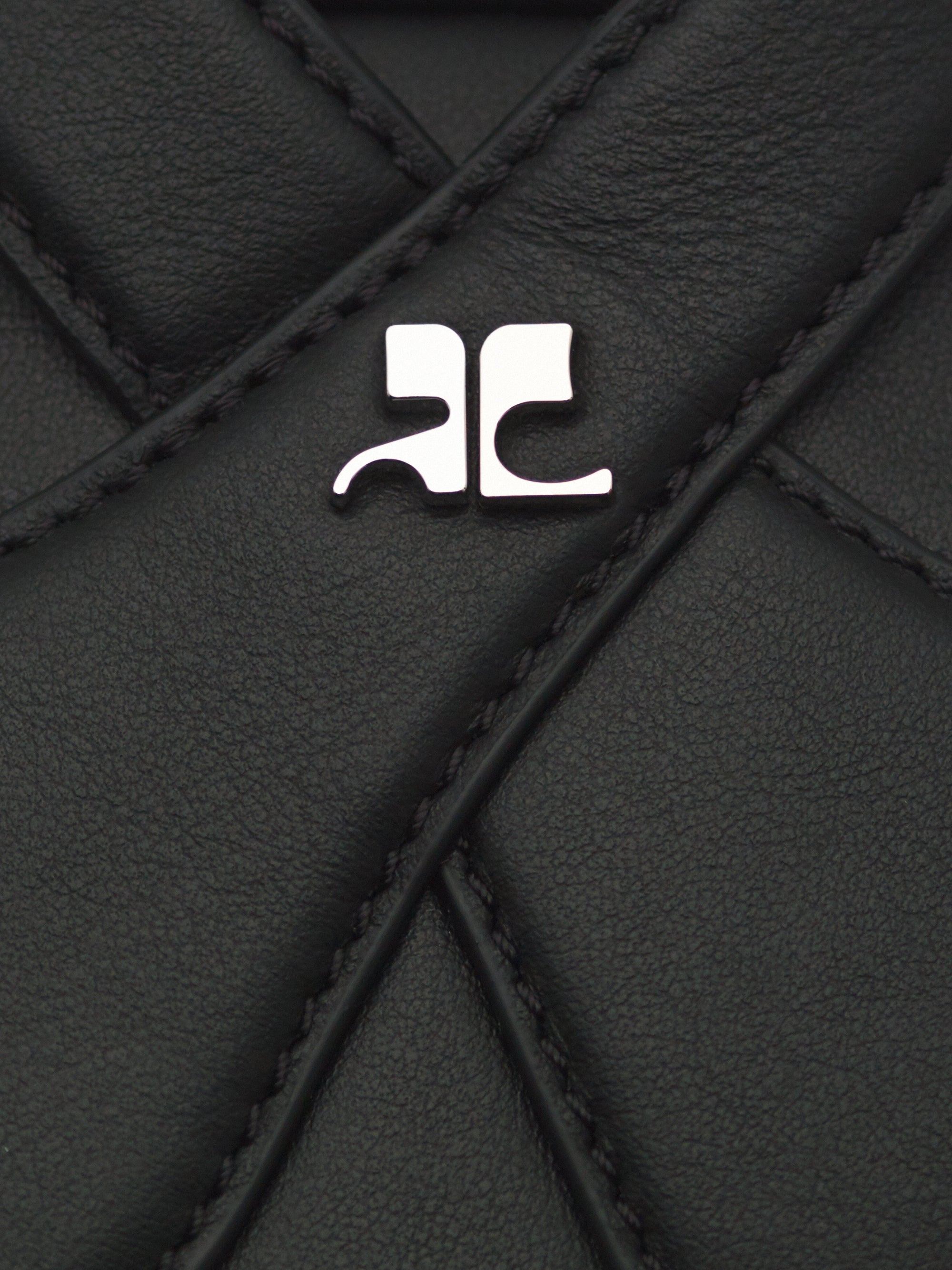 Loop leather mini Bag - Black
