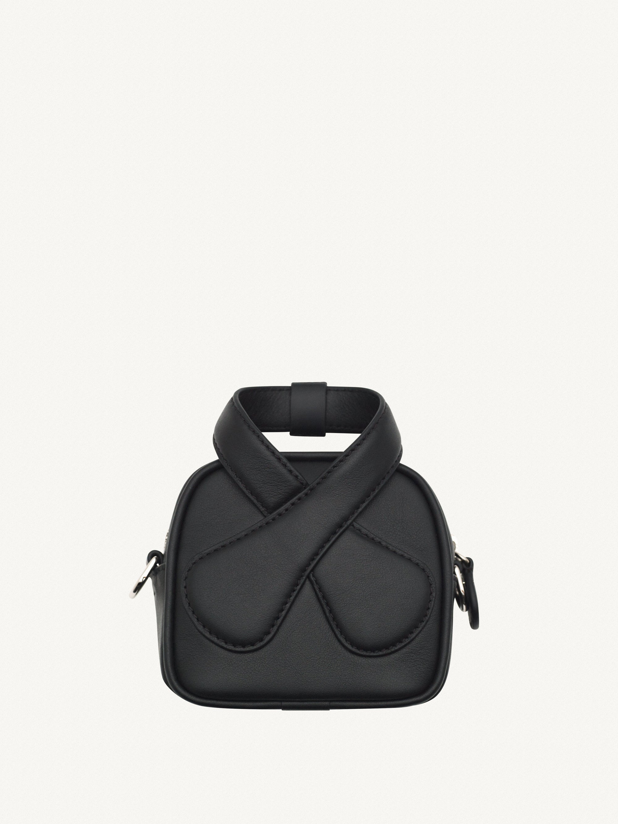 Loop leather mini Bag - Black