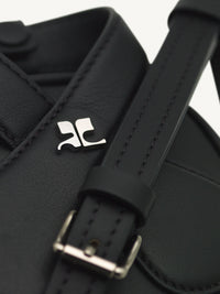 Loop leather mini Bag - Black