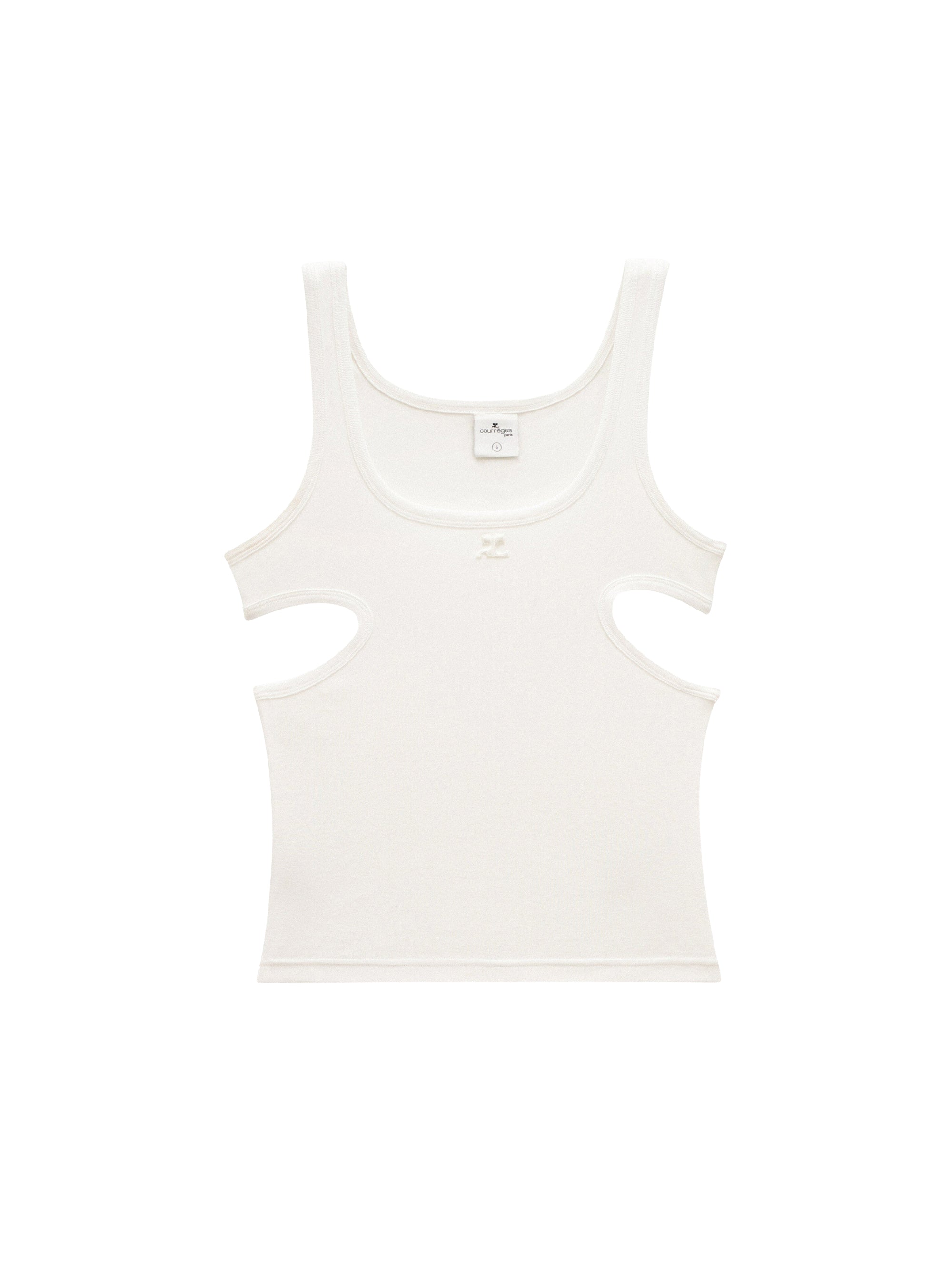 Slash cotton Top - White