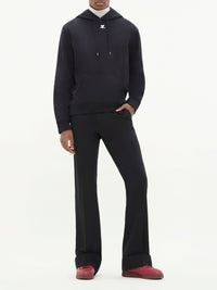 Swallow fleece Hoodie - Black