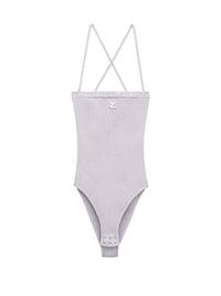 Criss-cross rib knit Body - Purple