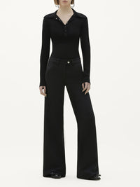 Ac long sleeves milano knit Sweater - Black