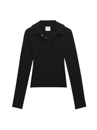 Ac long sleeves milano knit Sweater - Black