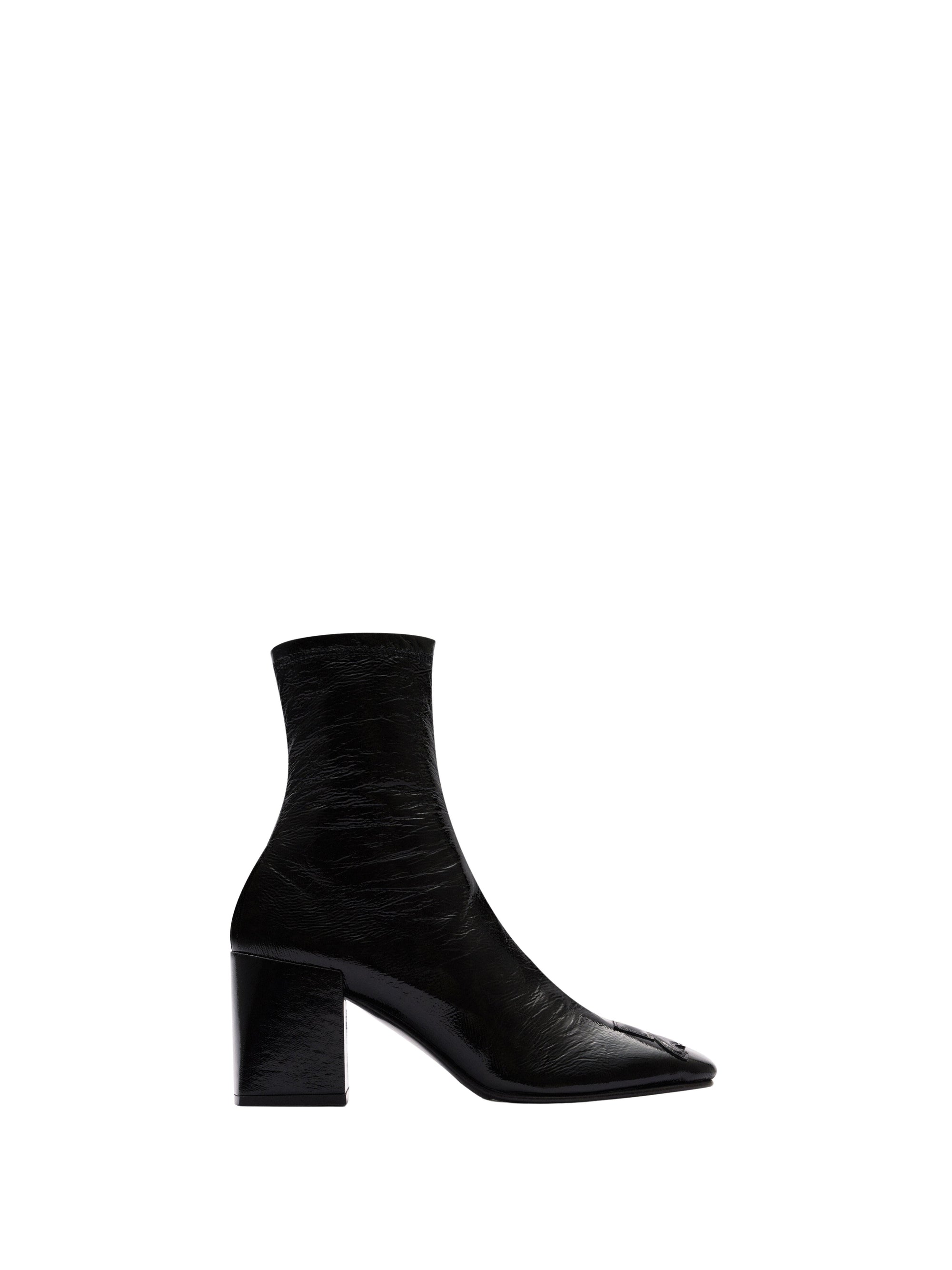Stretch vinyl Boots - Black