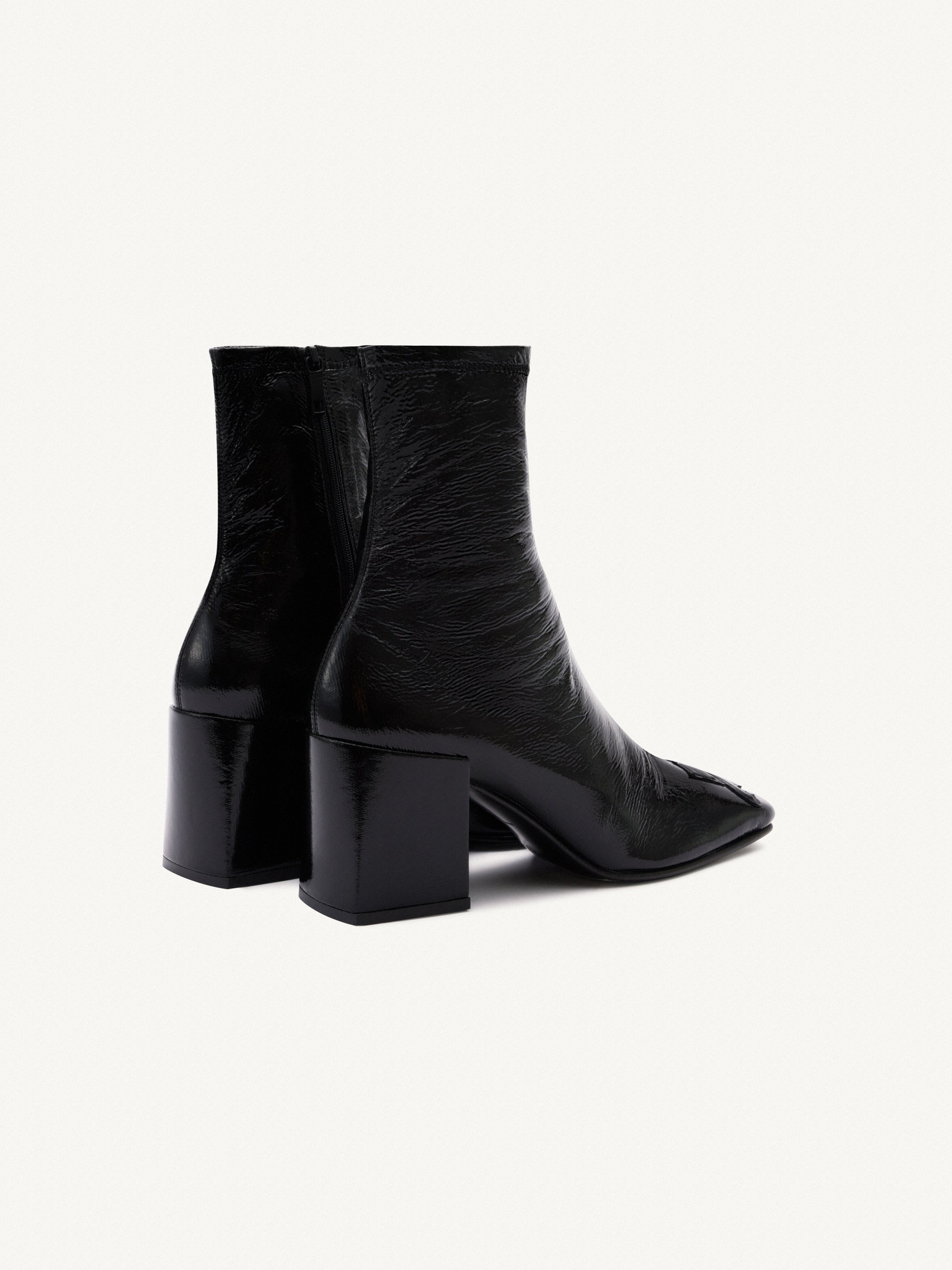 Stretch vinyl Boots - Black