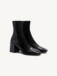 Stretch vinyl Boots - Black