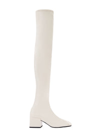 Over the knee vinyl Boots - White