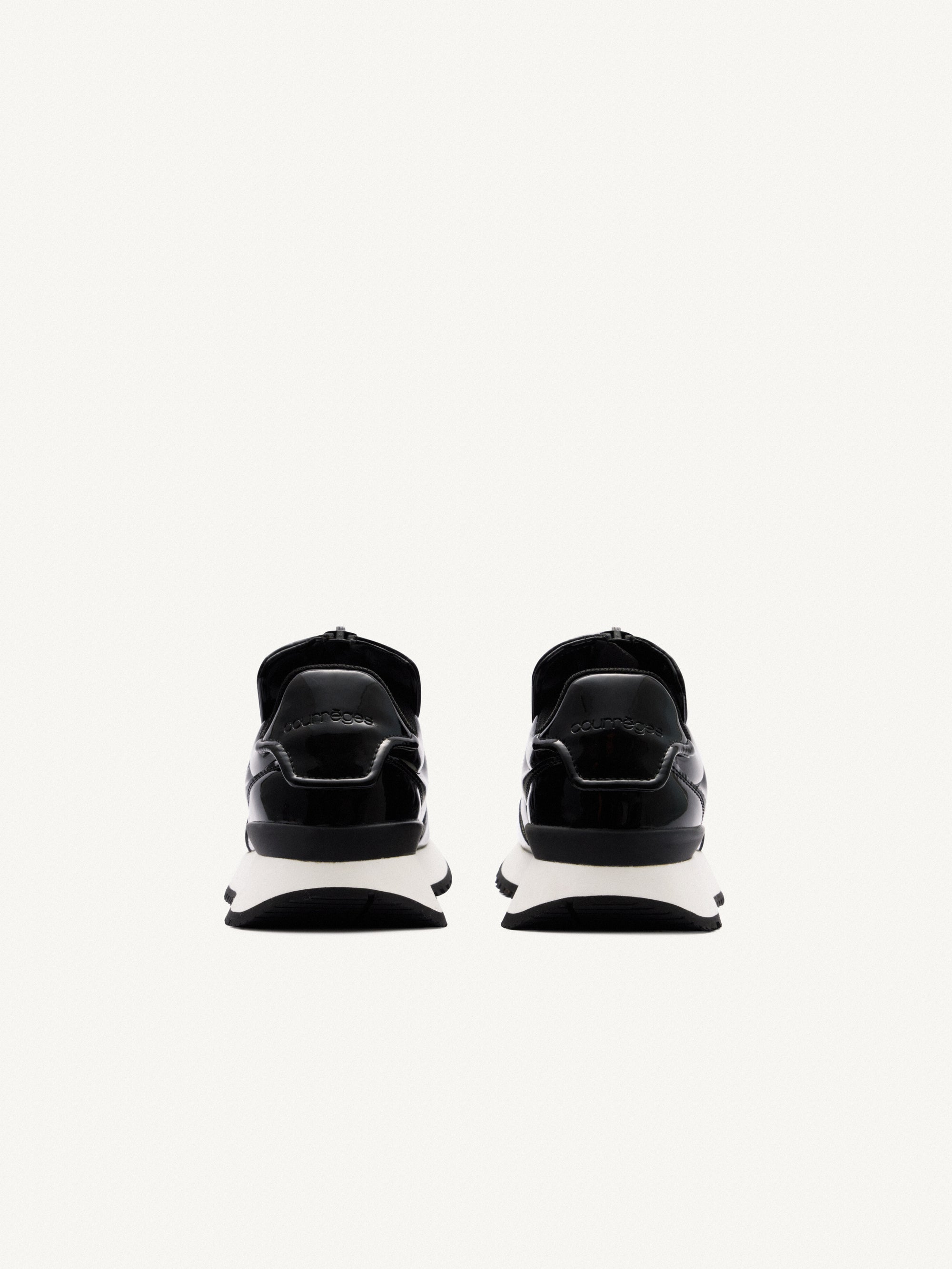 Vinyl zipped Sneakers - Black
