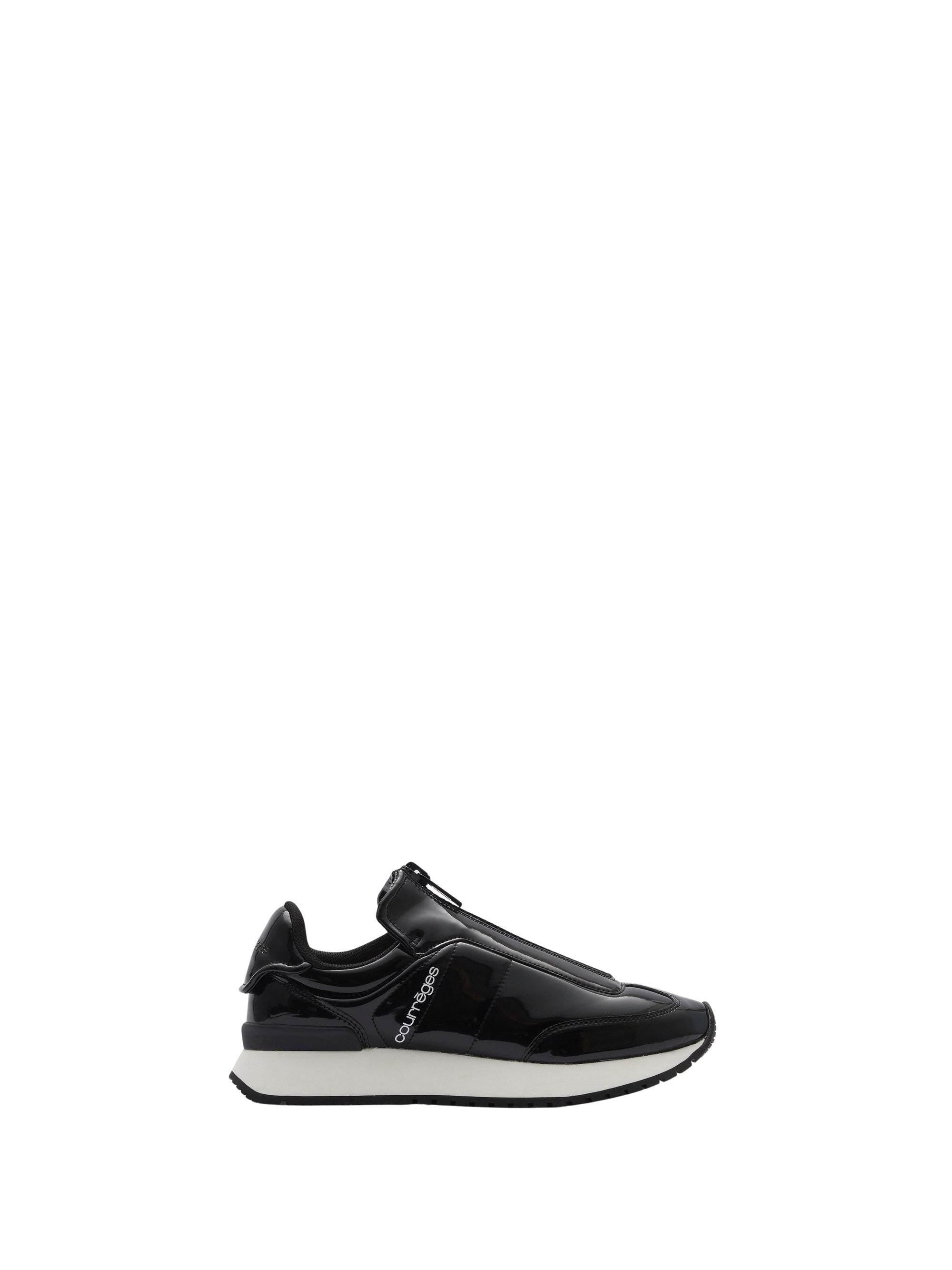 Vinyl zipped Sneakers - Black