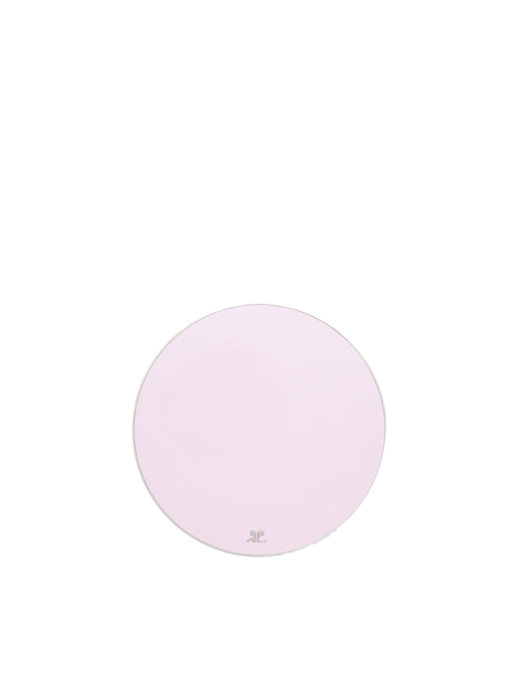 Flat circle Earring - Pink