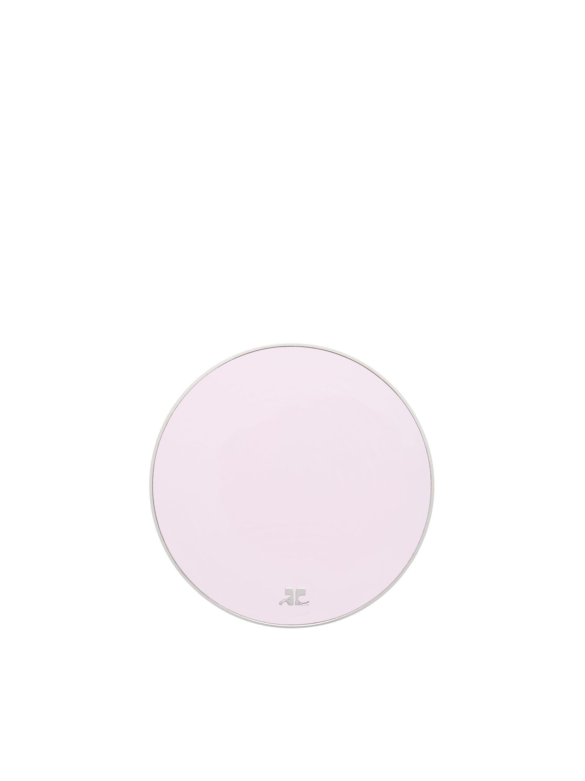 Flat Circle Earring - Pink