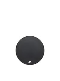 Flat Circle Earring - Black