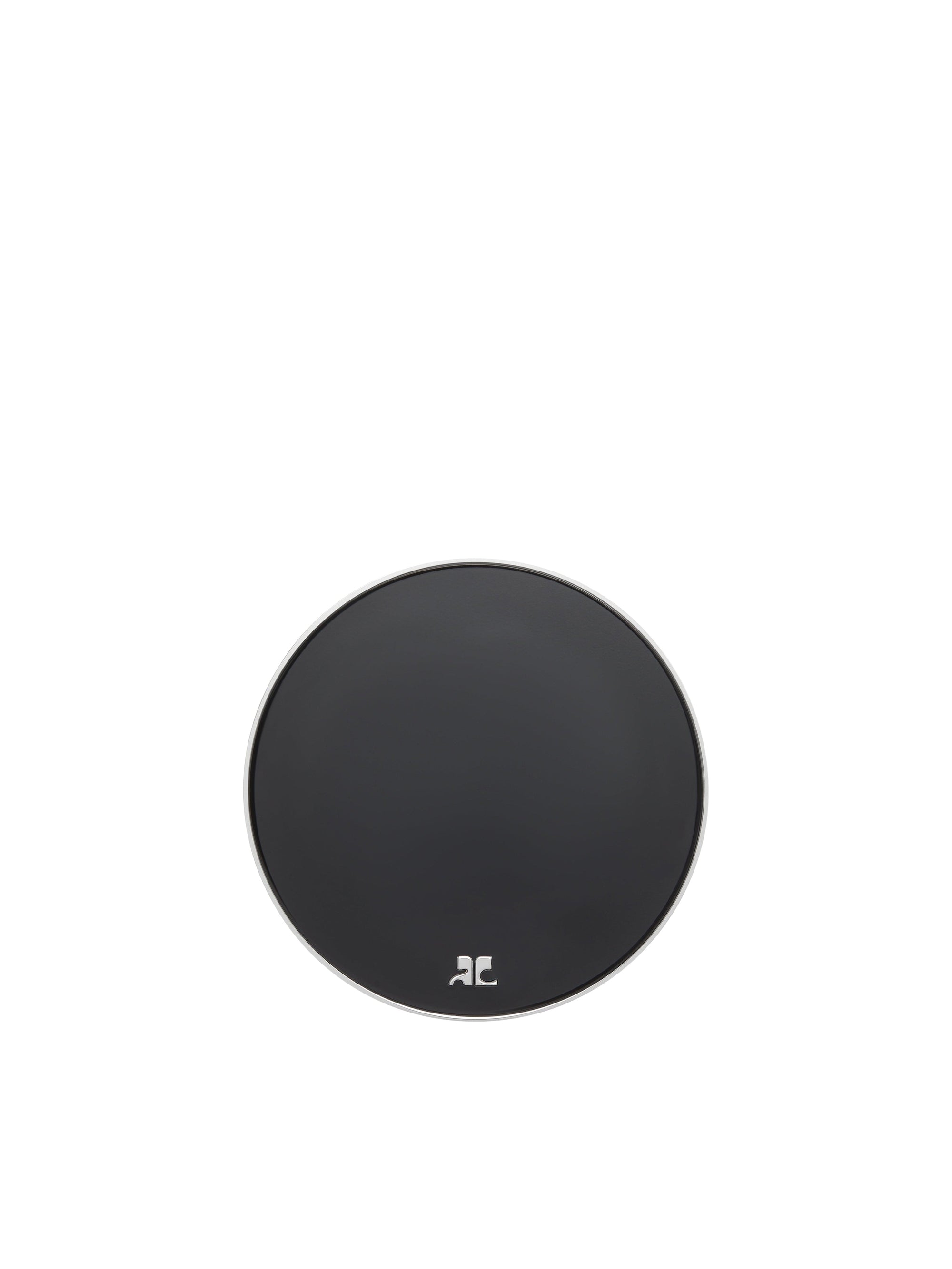Flat Circle Earring - Black