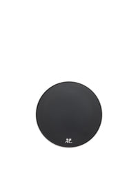 Flat Circle Earring - Black