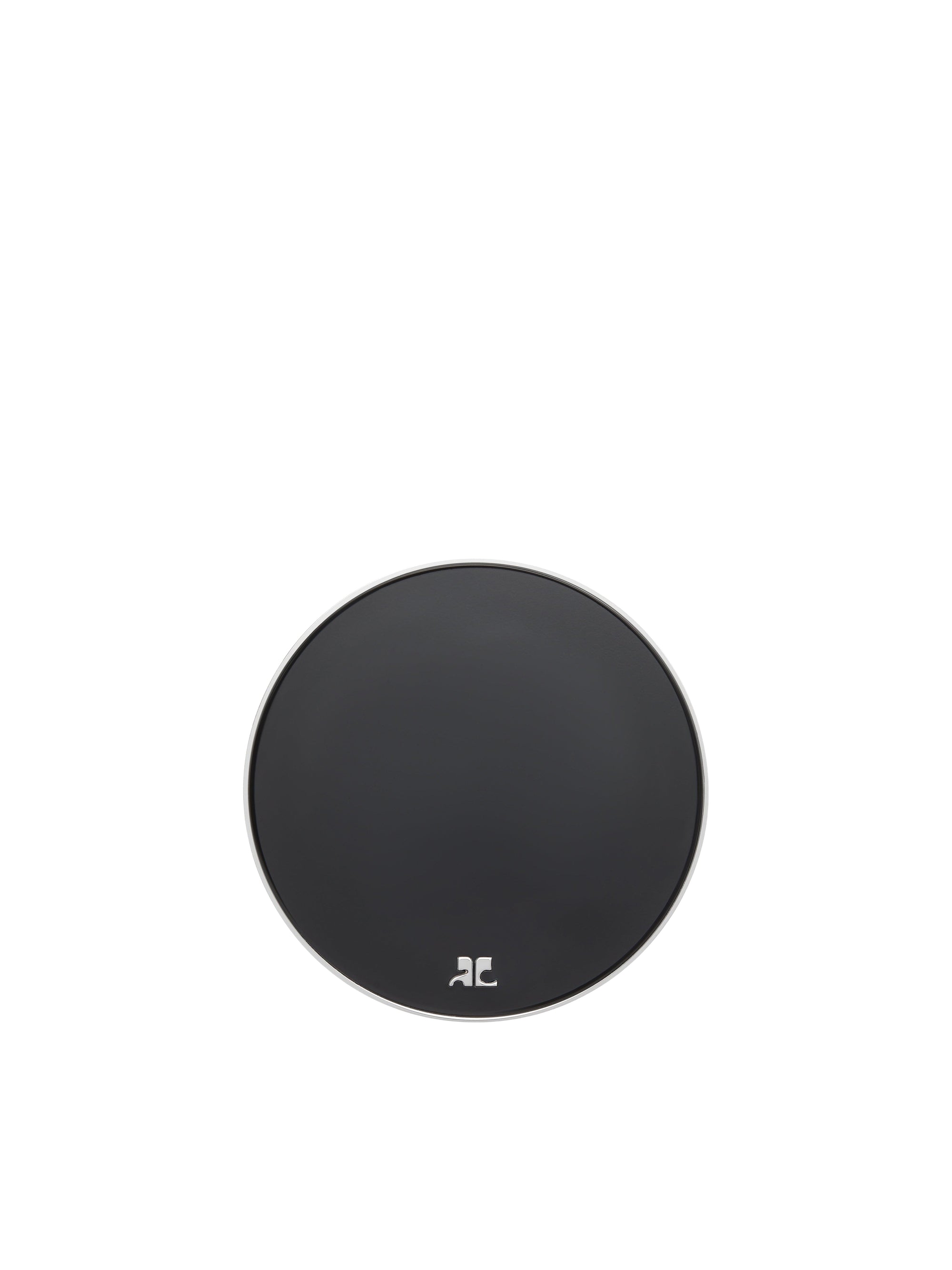 Flat Circle Earring - Black