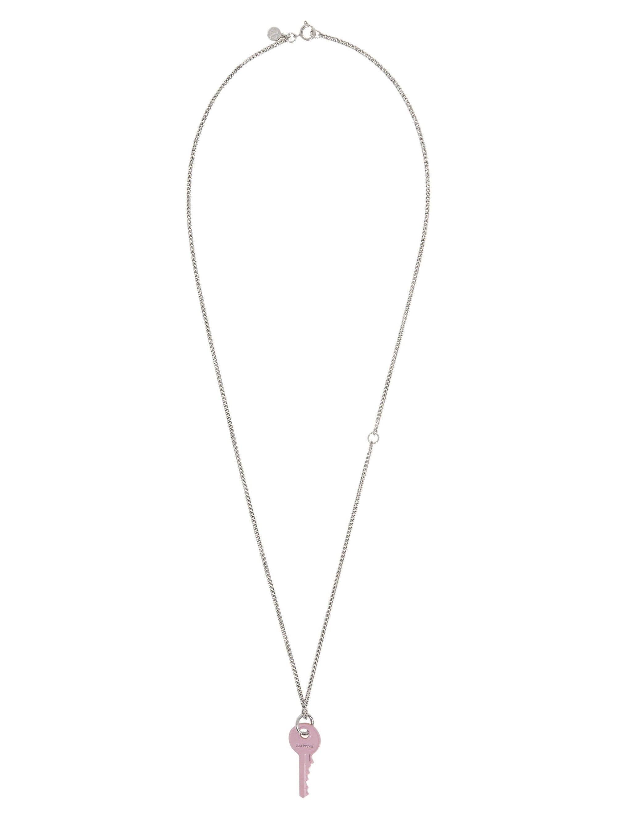 Key Chain Necklace - Pink