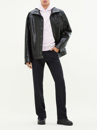 Oversized iconic vinyl Jacket - Black