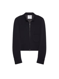 Crepe tailored Jacket - Black