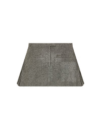 Caviar trapeze wool mini Skirt - Black & White
