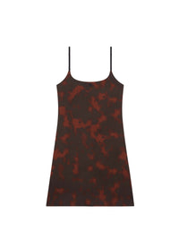 Tortoise mini slip Dress - Brown