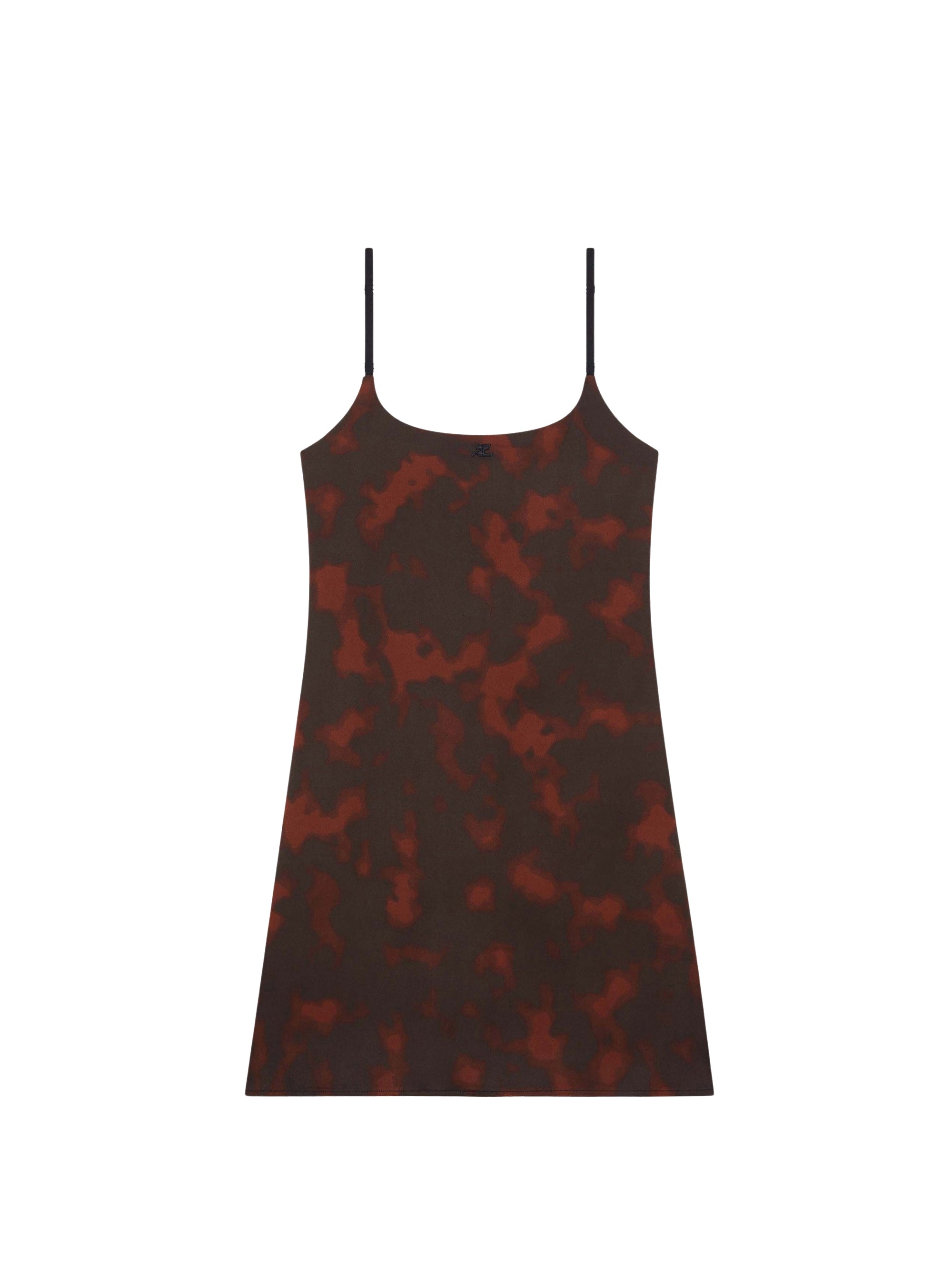 Tortoise mini slip Dress - Brown