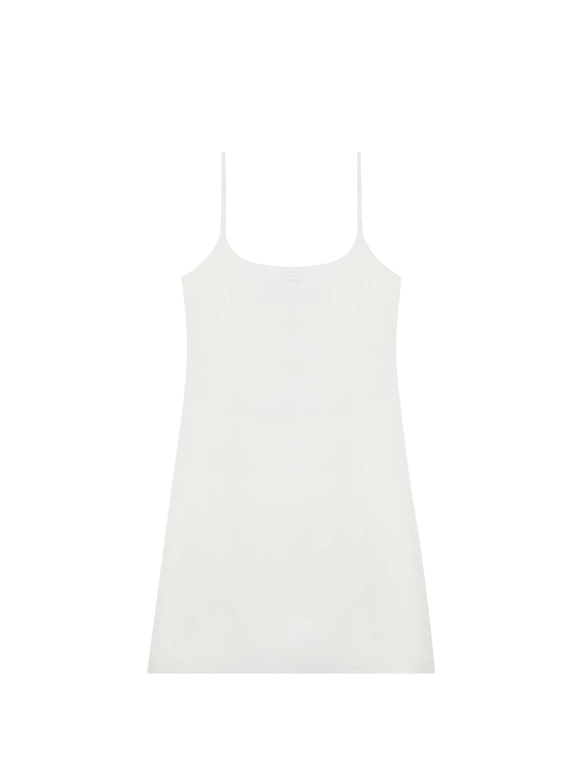 Silk Mini Dress - White