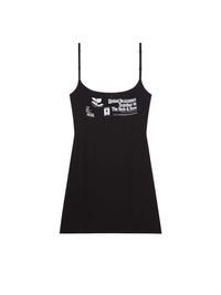 Silk Mini Dress - Black