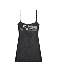 Resistance vinyl mini slip Dress - Black