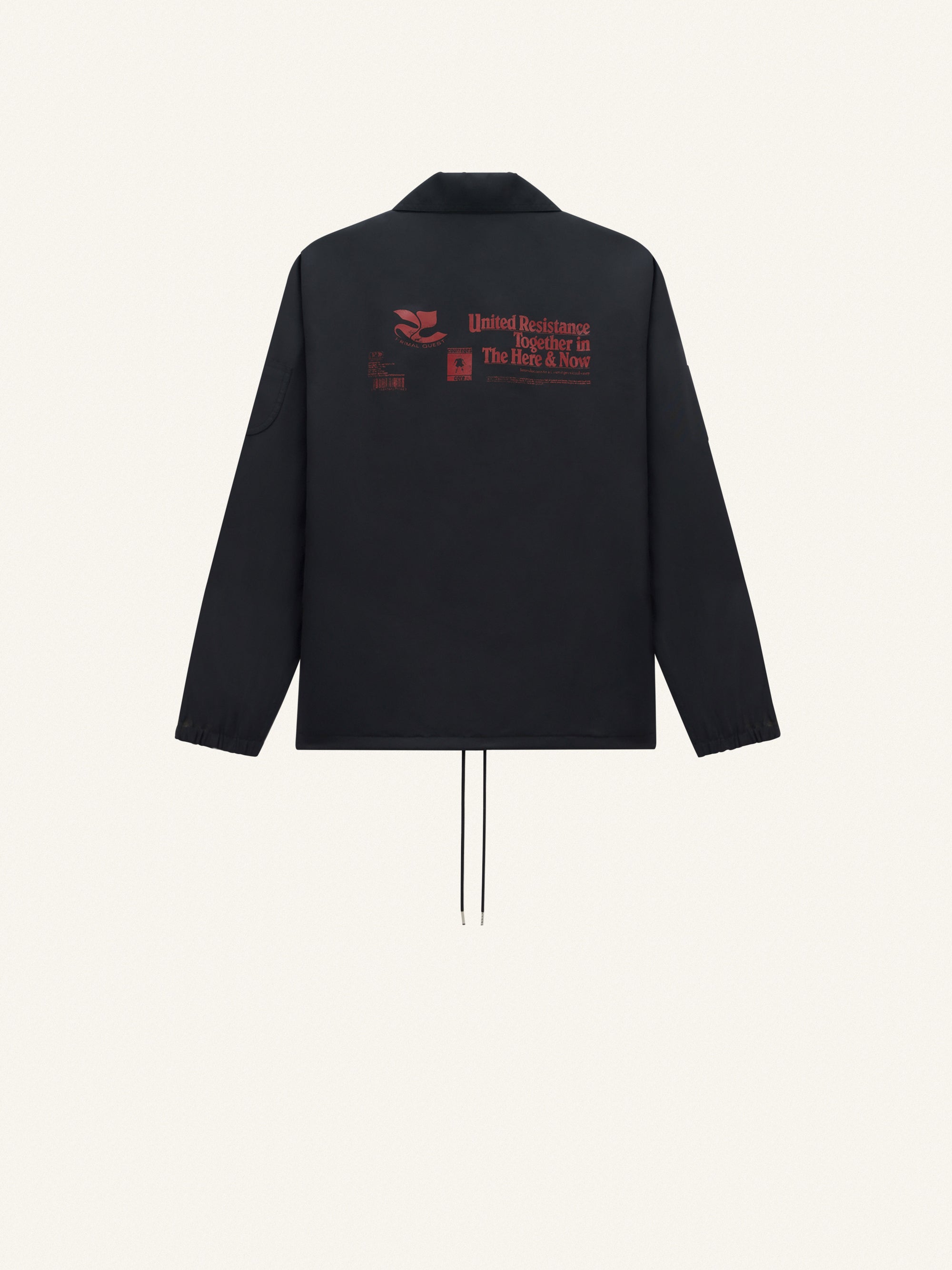 Nylon coach Jacket - Black