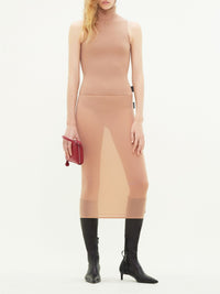 2nd skin tube Skirt - Beige