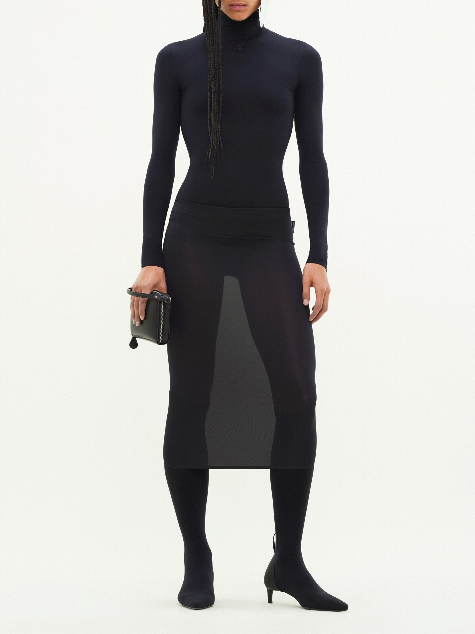 2nd skin tube Skirt - Black