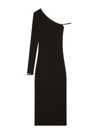 One-sleeved lingerie Dress - Black